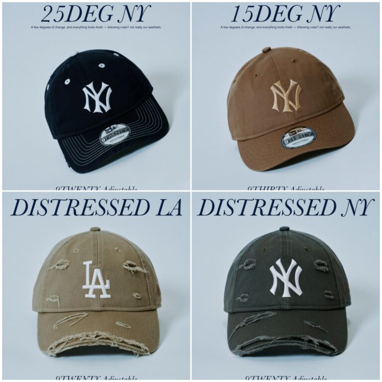 ロゴを時計回りに15度傾けたNew Era × JOURNAL STANDARD コラボ