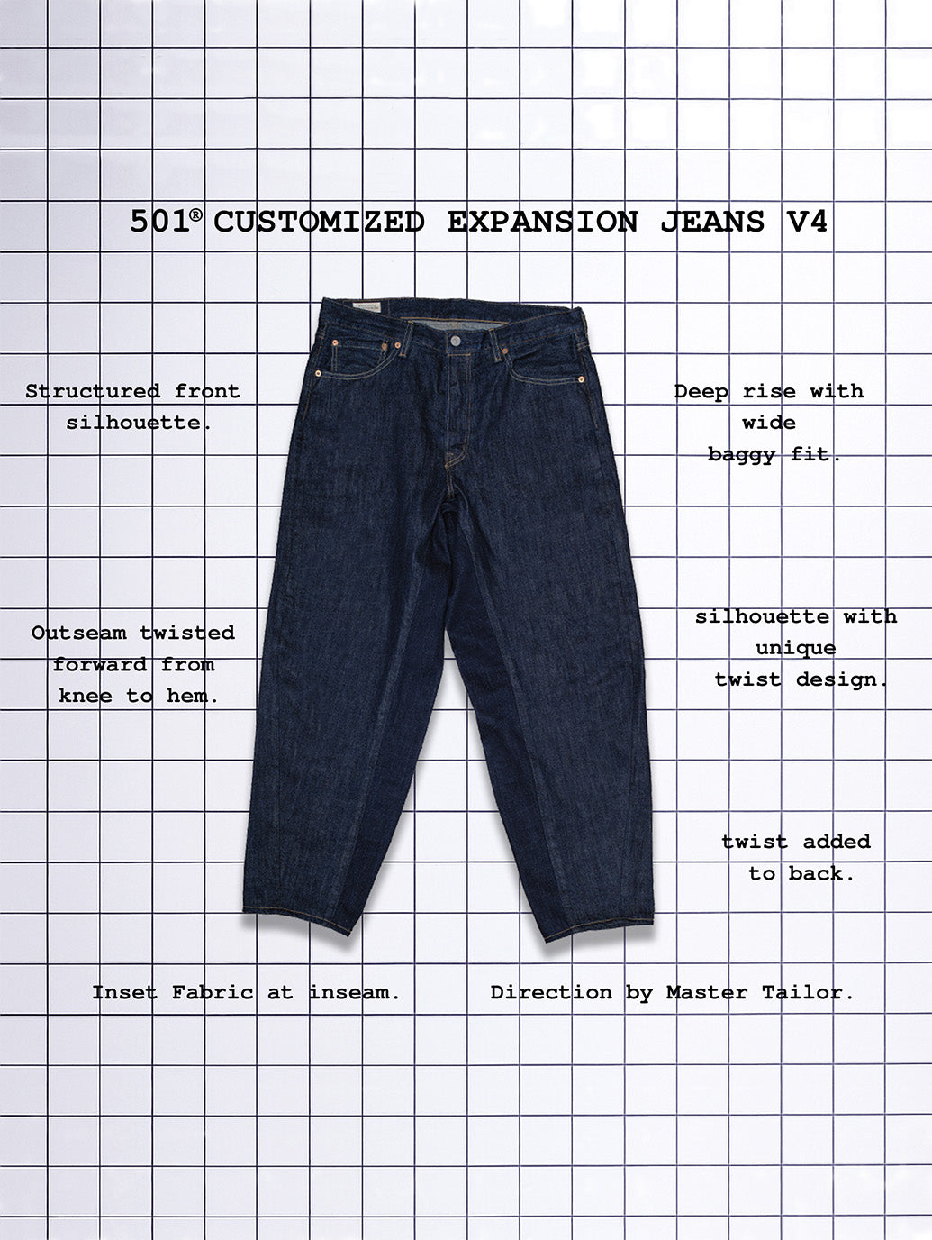 Levi’s「501 CUSTOMIZED EXPANSION JEANS V4 S/D」が2025年 5/16 & 5/17 発売 (リーバイス)