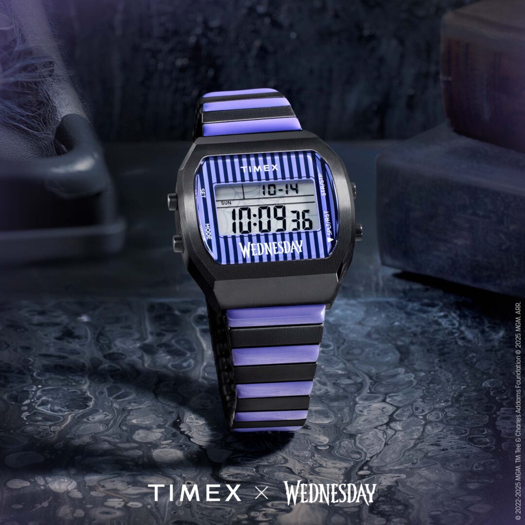 Netflix作品「Wednesday / ウェンズデー」× Timex コラボ時計が2025年 6/4 発売 (ネットフリックス ティム・バートン Tim Burton タイメックス)