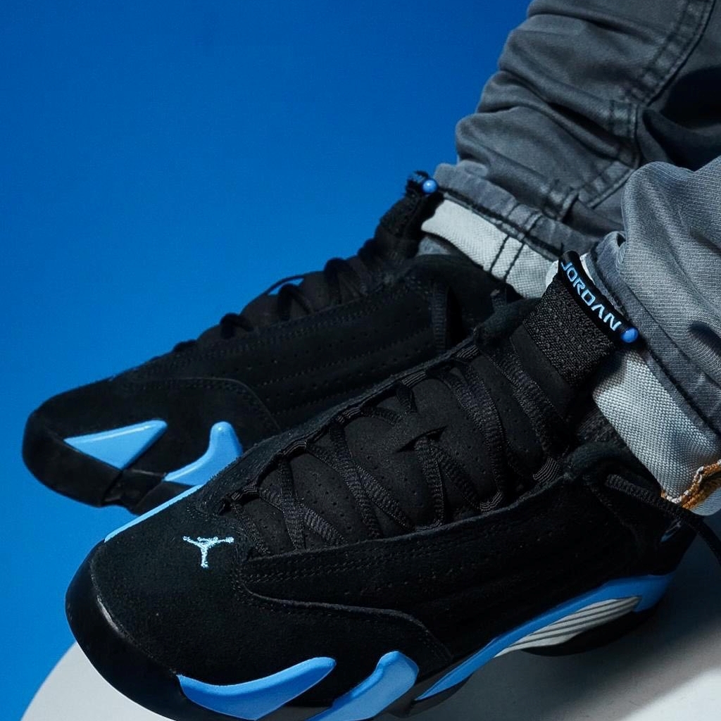 【2026年 3/21 発売】NIKE AIR JORDAN 14 RETRO “Black/University Blue” (ナイキ エア ジョーダン 14 レトロ “ブラック/ユニバーシティブルー”) [487471-007]