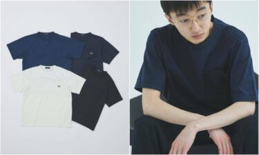 JOURNAL STANDARD × FRED PERRY 別注 ポケットTシャツが発売 (ジャーナルスタンダード フレッドペリー)