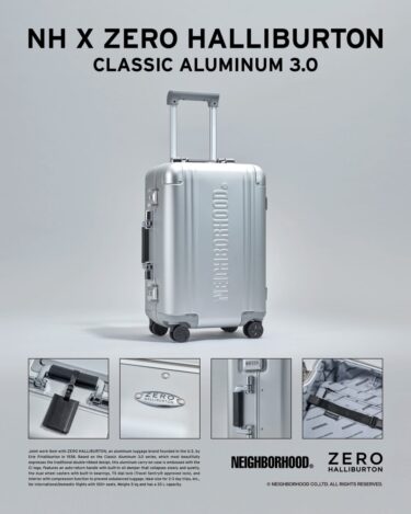 NEIGHBORHOOD × ZERO HALLIBURTON コラボレーションが2025年 5/17 発売 (ネイバーフッド ゼロハリバートン)