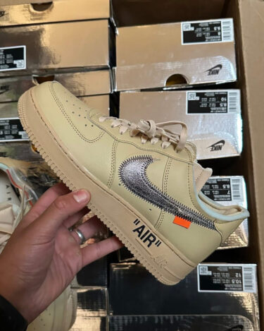 【2025年 秋 発売予定】OFF-WHITE × NIKE AIR FORCE 1 LOW “Sesame” (オフホワイト ナイキ エア フォース 1 ロー "セサミ”) [FD6900-200]