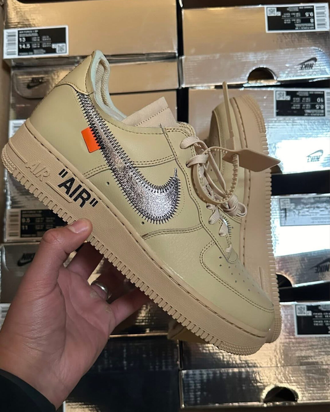 【2025年 秋 発売予定】OFF-WHITE × NIKE AIR FORCE 1 LOW SP “Sesame” (オフホワイト ナイキ エア フォース 1 ロー “セサミ”) [FD6900-200]