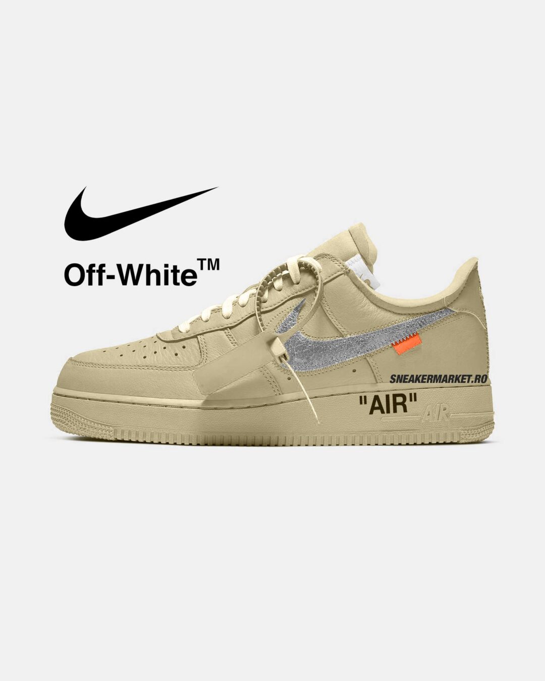 【2025年 秋 発売予定】OFF-WHITE × NIKE AIR FORCE 1 LOW SP “Sesame” (オフホワイト ナイキ エア フォース 1 ロー “セサミ”) [FD6900-200]