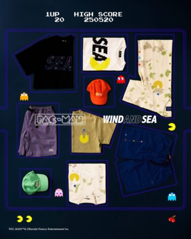 WIND AND SEA × PAC-MAN コラボレーションが近日発売 (ウィンダンシー パックマン)