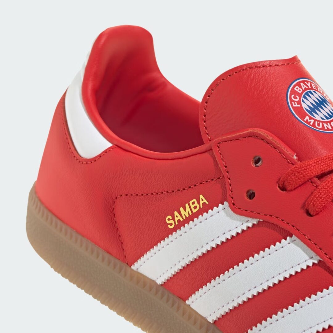【2025年 発売予定】FC Bayern Munich × adidas Originals SAMBA “2025-2026/Red/Gum” (FCバイエルン・ミュンヘン アディダス オリジナルス サンバ) [JQ4039]