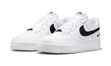 【2025年 発売予定】NIKE AIR FORCE 1 07 LOW “Nylon Swoosh/White/Black” (ナイキ エア フォース 1 ロー “ナイロンスウッシュ/ホワイト/ブラック”) [IH4452-100]