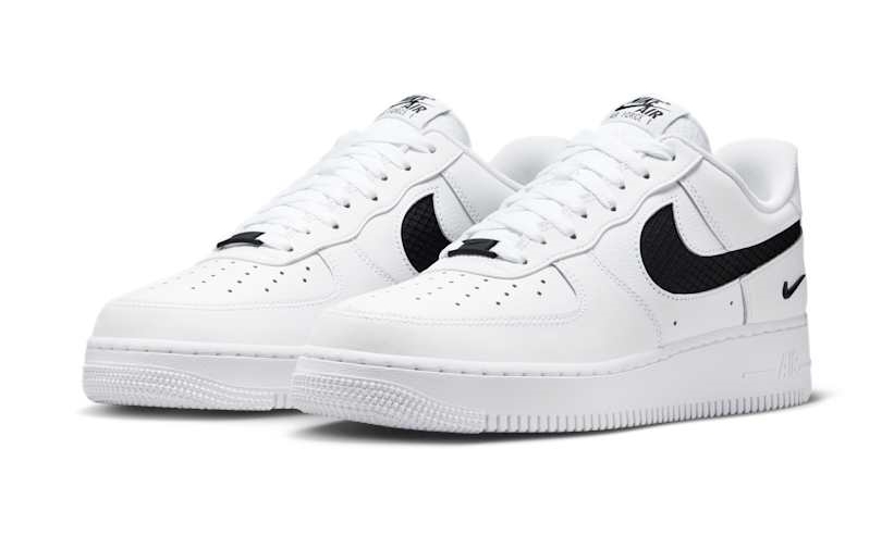 【2025年 発売予定】NIKE AIR FORCE 1 07 LOW “Nylon Swoosh/White/Black” (ナイキ エア フォース 1 ロー “ナイロンスウッシュ/ホワイト/ブラック”) [IH4452-100]