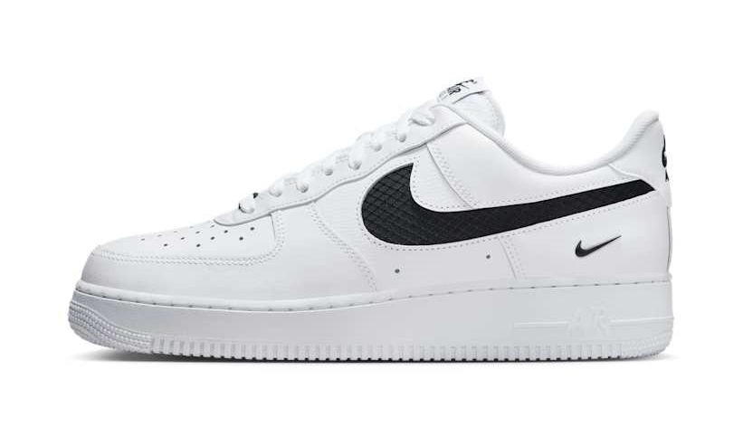 【2025年 発売予定】NIKE AIR FORCE 1 07 LOW “Nylon Swoosh/White/Black” (ナイキ エア フォース 1 ロー “ナイロンスウッシュ/ホワイト/ブラック”) [IH4452-100]
