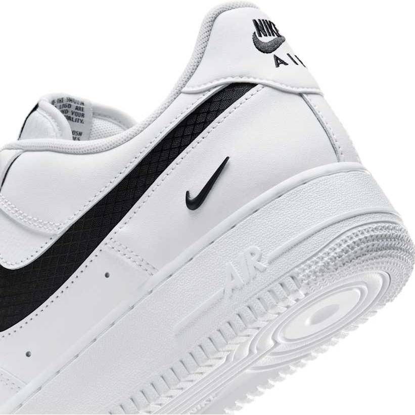 【2025年 発売予定】NIKE AIR FORCE 1 07 LOW “Nylon Swoosh/White/Black” (ナイキ エア フォース 1 ロー “ナイロンスウッシュ/ホワイト/ブラック”) [IH4452-100]