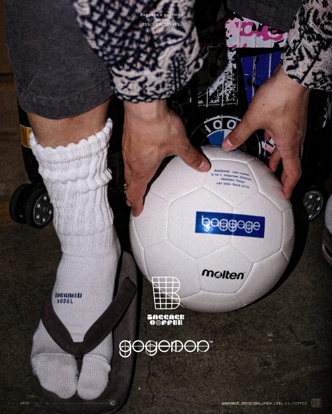 goyemon × Baggage コラボレーションモデル & molten 限定サッカーボールが2025年 5/24 発売 (ゴエモン unda-雲駄- ウンダ バゲージコーヒー モルテン)