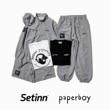 paperboy × Setinn コラボ "WORLD TOUR"が2025年 6/1 発売 (ペーパーボーイ セットイン)