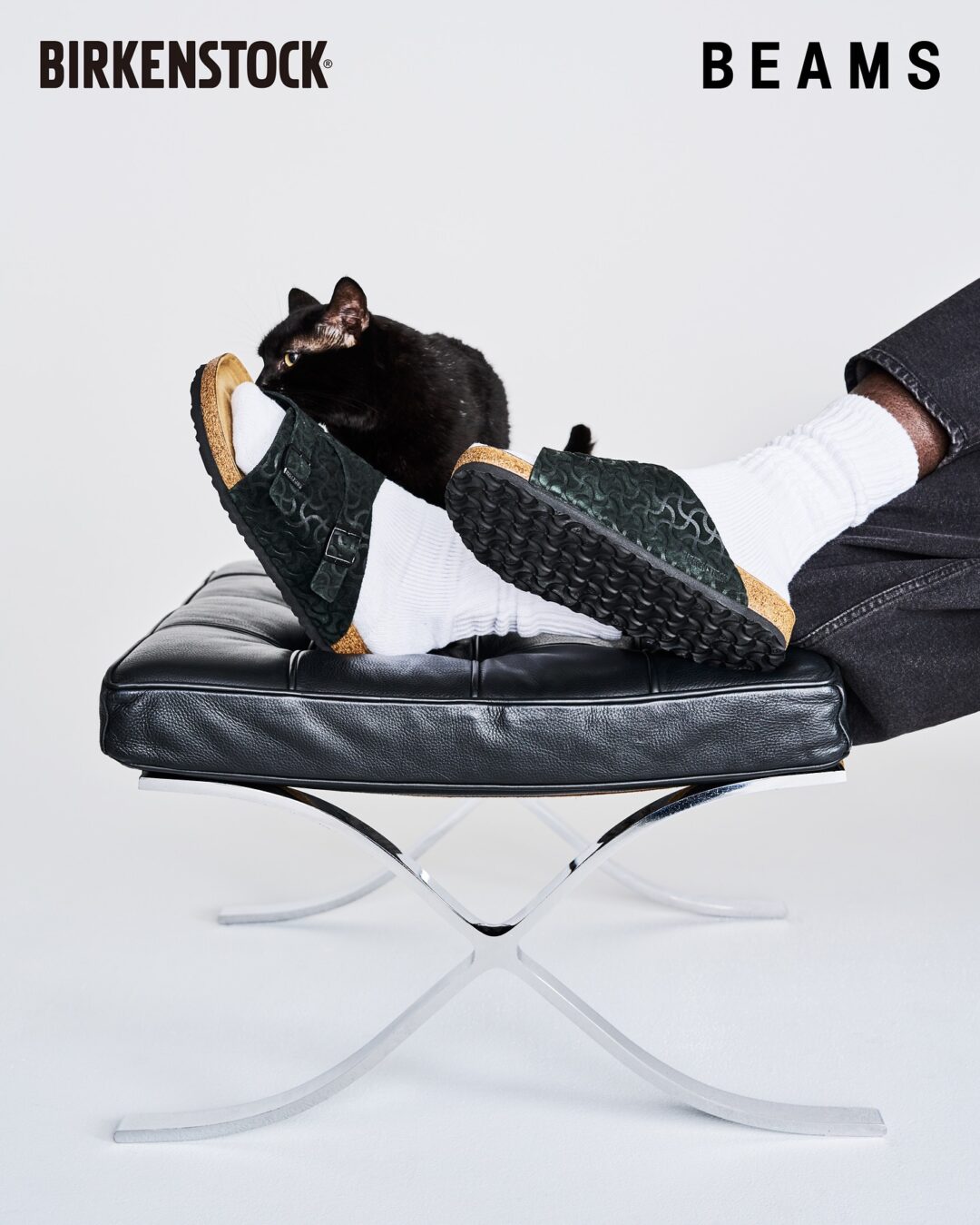BEAMS × BIRKENSTOCK 別注 ZURICH “BONE PATTERN” BLACK"が2025年 6/6 発売 (ビームス ビルケンシュトック チューリッヒ)