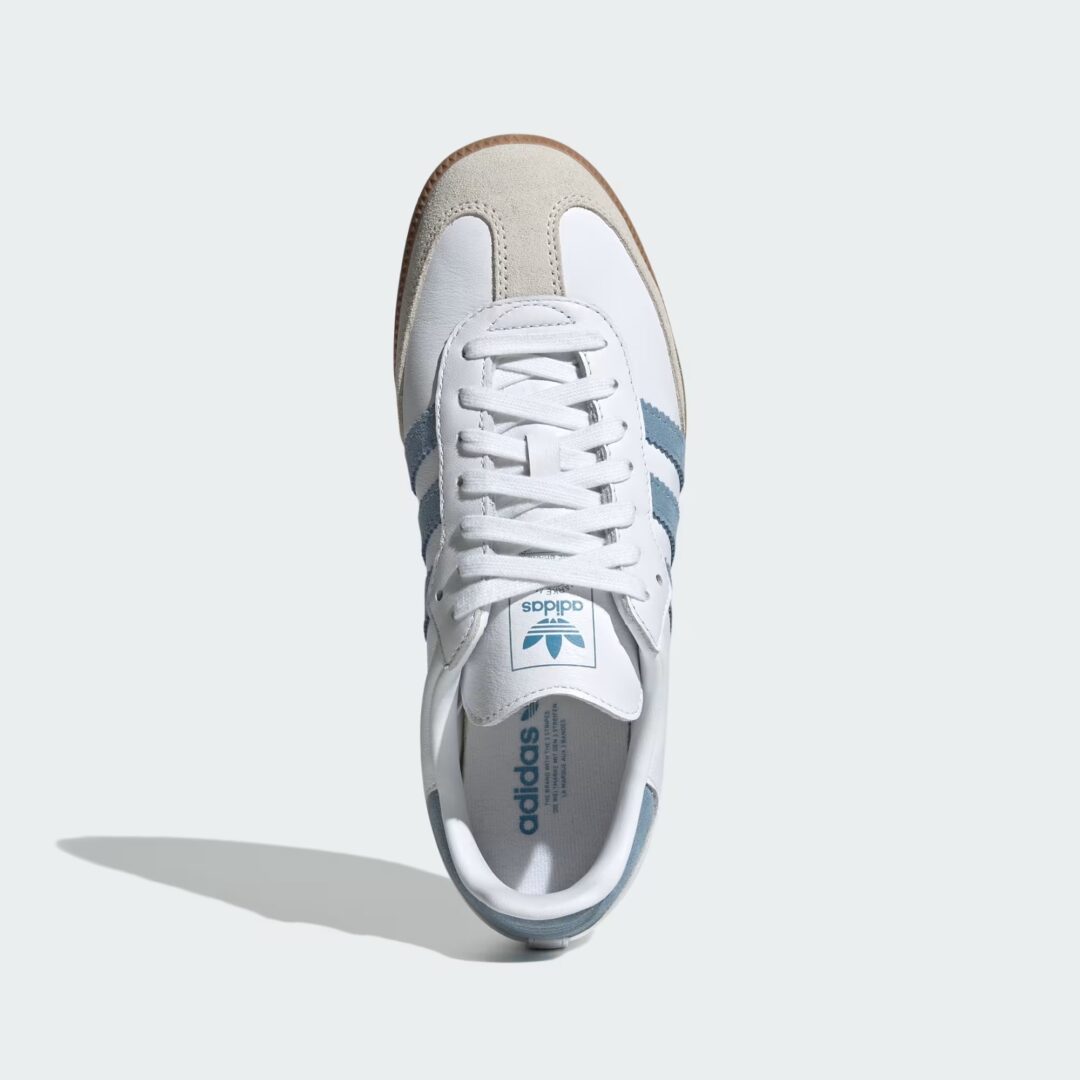 【2025年 発売】adidas Originals W SAMBA OG “Cloud White/Alumina/Ash Blue” (アディダス オリジナルス サンバ “ホワイト/アルミナ/ブルー”) [JS1391]