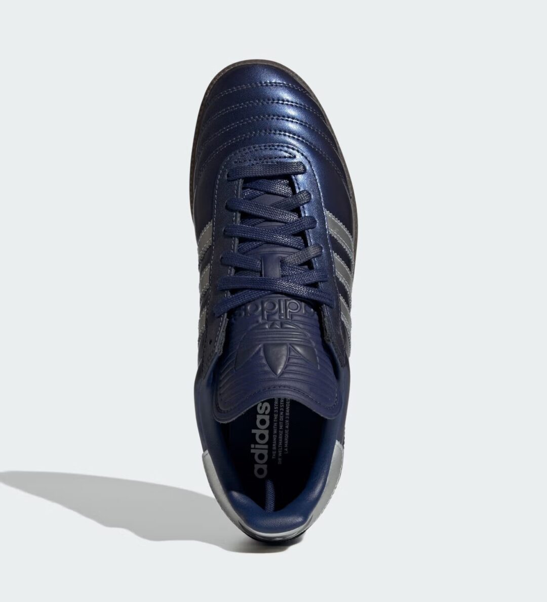 【2025年 発売】adidas Originals SAMBA JP “Dark Blue/Silver Metallic/Gum” (アディダス オリジナルス サンバ “ブルー/シルバー/ガム”) [JR2180]