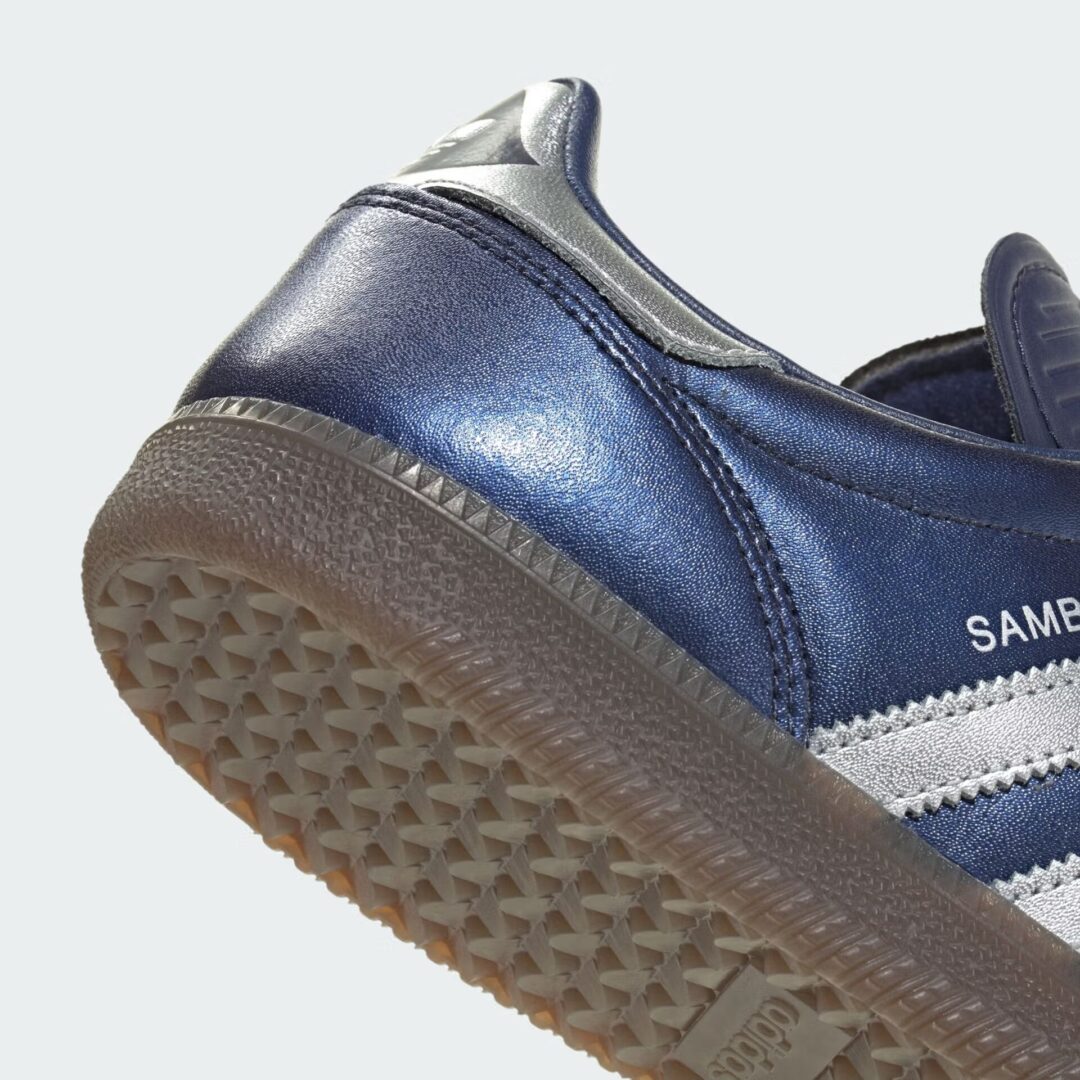 【2025年 発売】adidas Originals SAMBA JP “Dark Blue/Silver Metallic/Gum” (アディダス オリジナルス サンバ “ブルー/シルバー/ガム”) [JR2180]