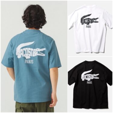 【2025 SS】LACOSTE × BEAMS / 別注 インパクトのあるバックプリントTシャツが2025年 6月上旬 発売 (ラコステ ビームス)
