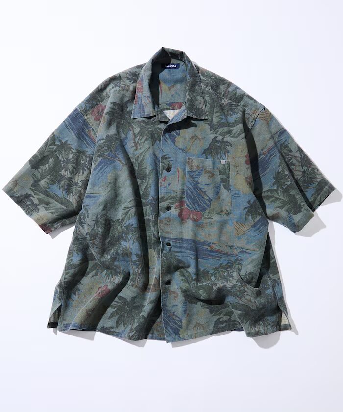 NAUTICA アロハプリントの“オープンカラーシャツ & スピンドル イージーショートパンツ”が発売 (ノーティカ)