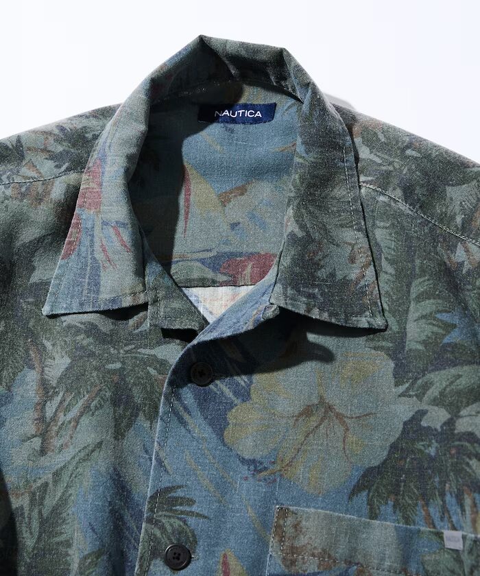 NAUTICA アロハプリントの“オープンカラーシャツ & スピンドル イージーショートパンツ”が発売 (ノーティカ)