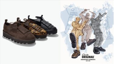ENGINEERED GARMENTS x Clarks コラボ第2弾 “Desert Khan”が2025年 5/16 発売 (エンジニアド ガーメンツ クラークス)