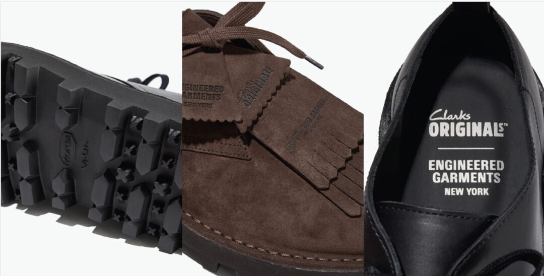ENGINEERED GARMENTS x Clarks コラボ第2弾 “Desert Khan”が2025年 5/16 発売 (エンジニアド ガーメンツ クラークス)