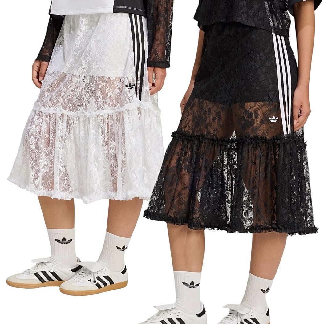 adidas Originals LACE SKIRT "Black/White" (アディダス オリジナルス レーススカート "ブラック/ホワイト") [KD2288/KD2289]