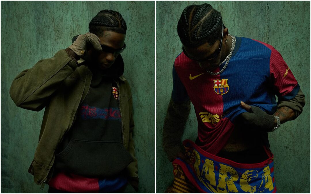 Travis Scott × FC バルセロナ コラボレーションが海外で発売 (トラヴィス・スコット Barcelona collaboration)