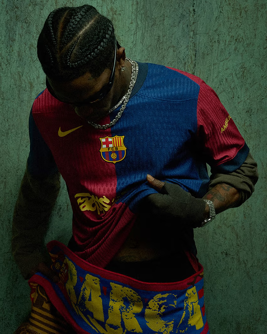Travis Scott × FC バルセロナ コラボレーションが海外で発売 (トラヴィス・スコット Barcelona collaboration)