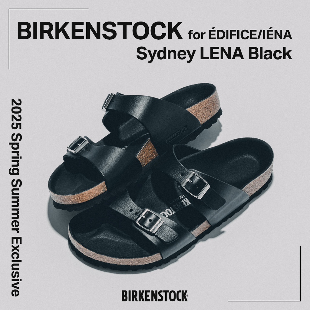 BIRKENSTOCK for EDIFICE/IENA "Sydney LENA Black"が2025年 6月中旬 発売 (ビルケンシュトック エディフィス イエナ)