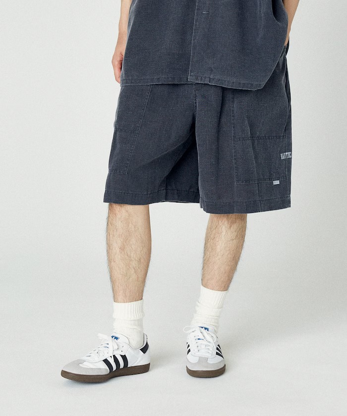 NAUTICA 2025 SUMMER “ワイドシルエット フェード加工 スピンドル イージーショートパンツ”が発売 (ノーティカ)