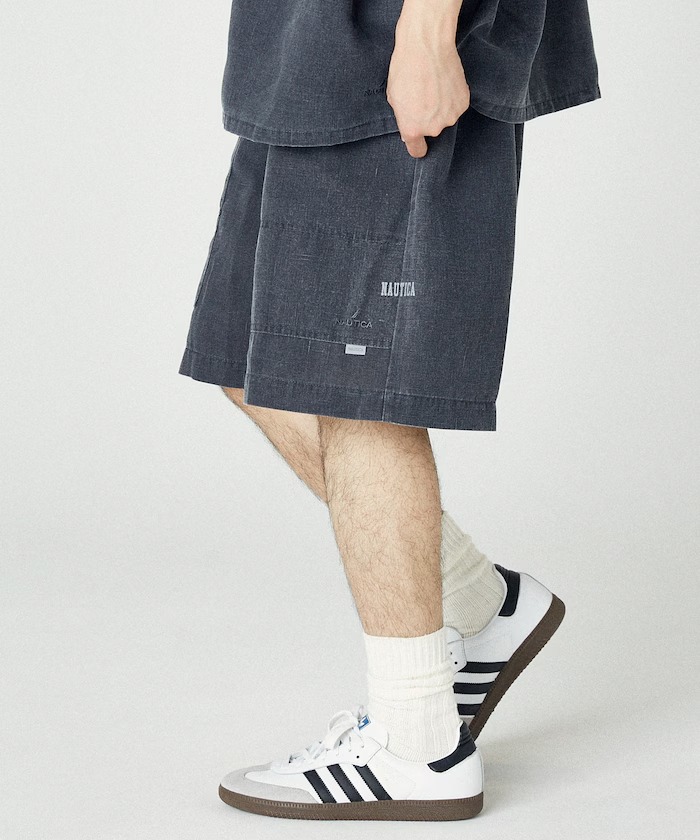 NAUTICA 2025 SUMMER “ワイドシルエット フェード加工 スピンドル イージーショートパンツ”が発売 (ノーティカ)