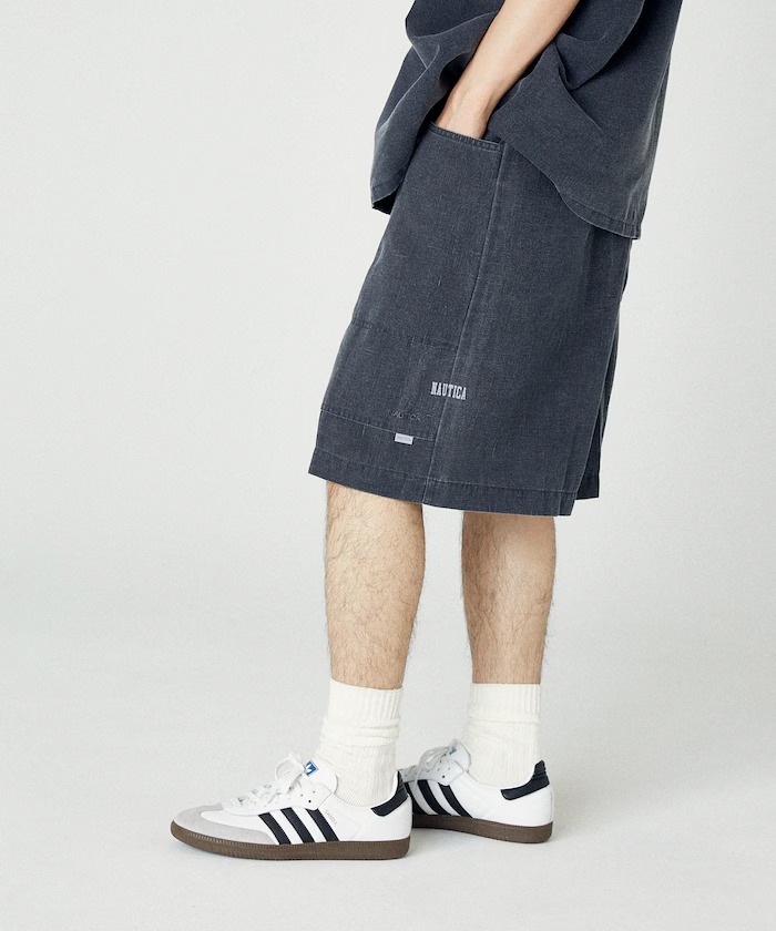 NAUTICA 2025 SUMMER “ワイドシルエット フェード加工 スピンドル イージーショートパンツ”が発売 (ノーティカ)
