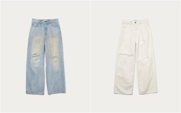 monkey time ディストレスド ライトオンス デニム バギー パンツが発売 (モンキータイム)