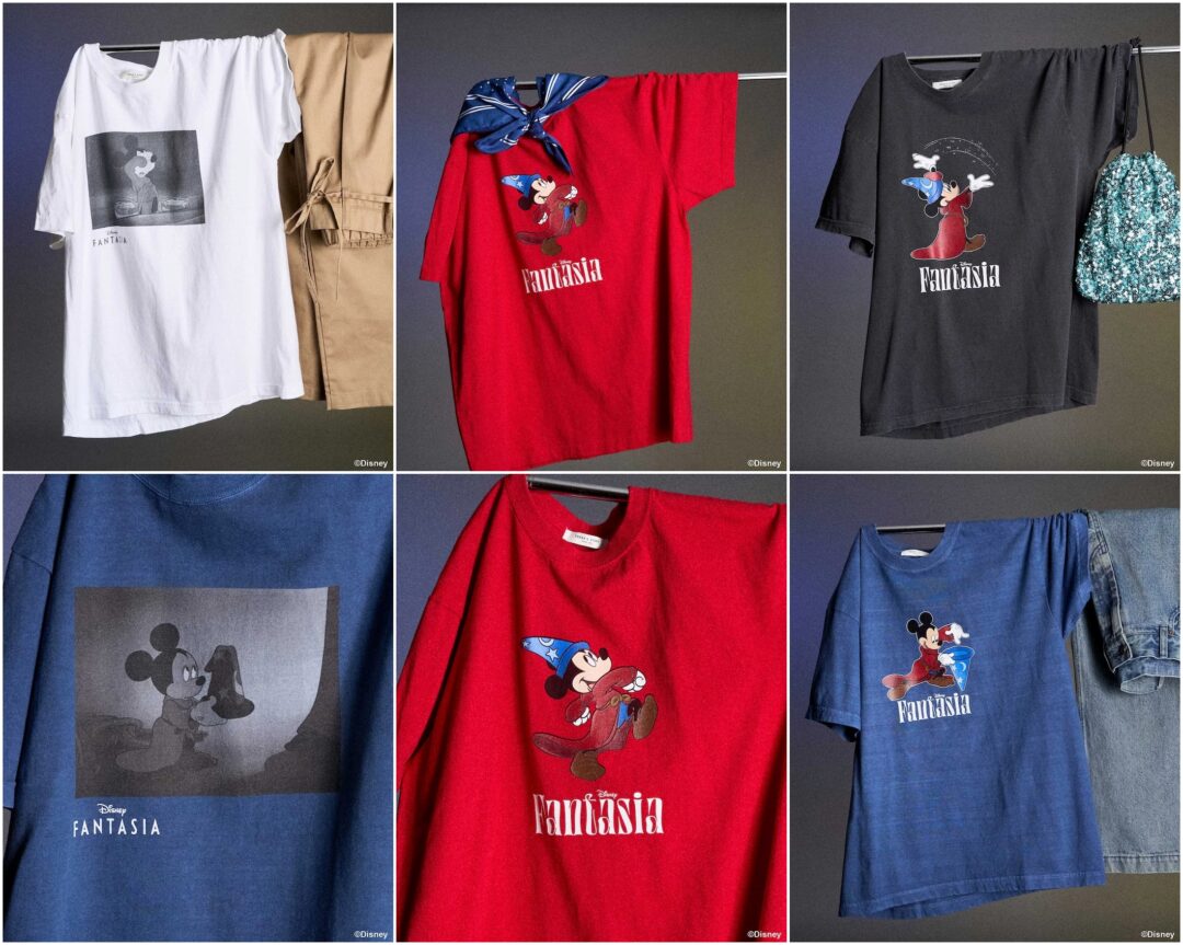「ディズニー/ファンタジア」をモチーフとしたプリントTシャツがフリークスストアにて2025年 6月中旬 発売 (Disney Fantasia FREAK'S STORE)