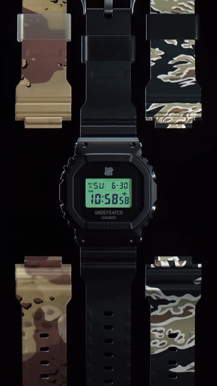 UNDEFEATED x G-SHOCK DWE5600UD コラボモデルが2025年 5/10 発売予定 (アンディフィーテッド Gショック ジーショック)