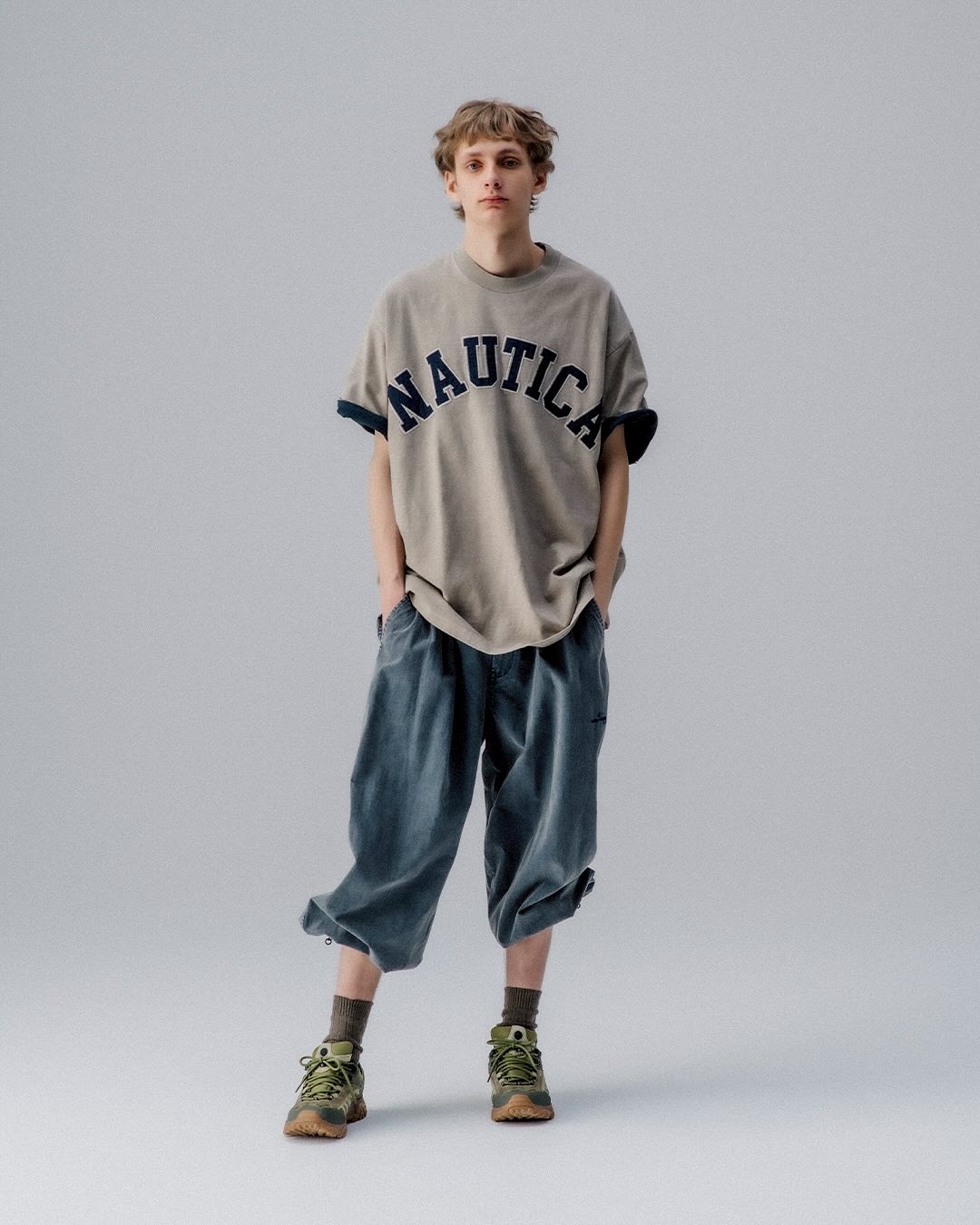 NAUTICA 2025 SUMMER “Pigment Dyed Arch Logo S/S Tee” (ノーティカ)
