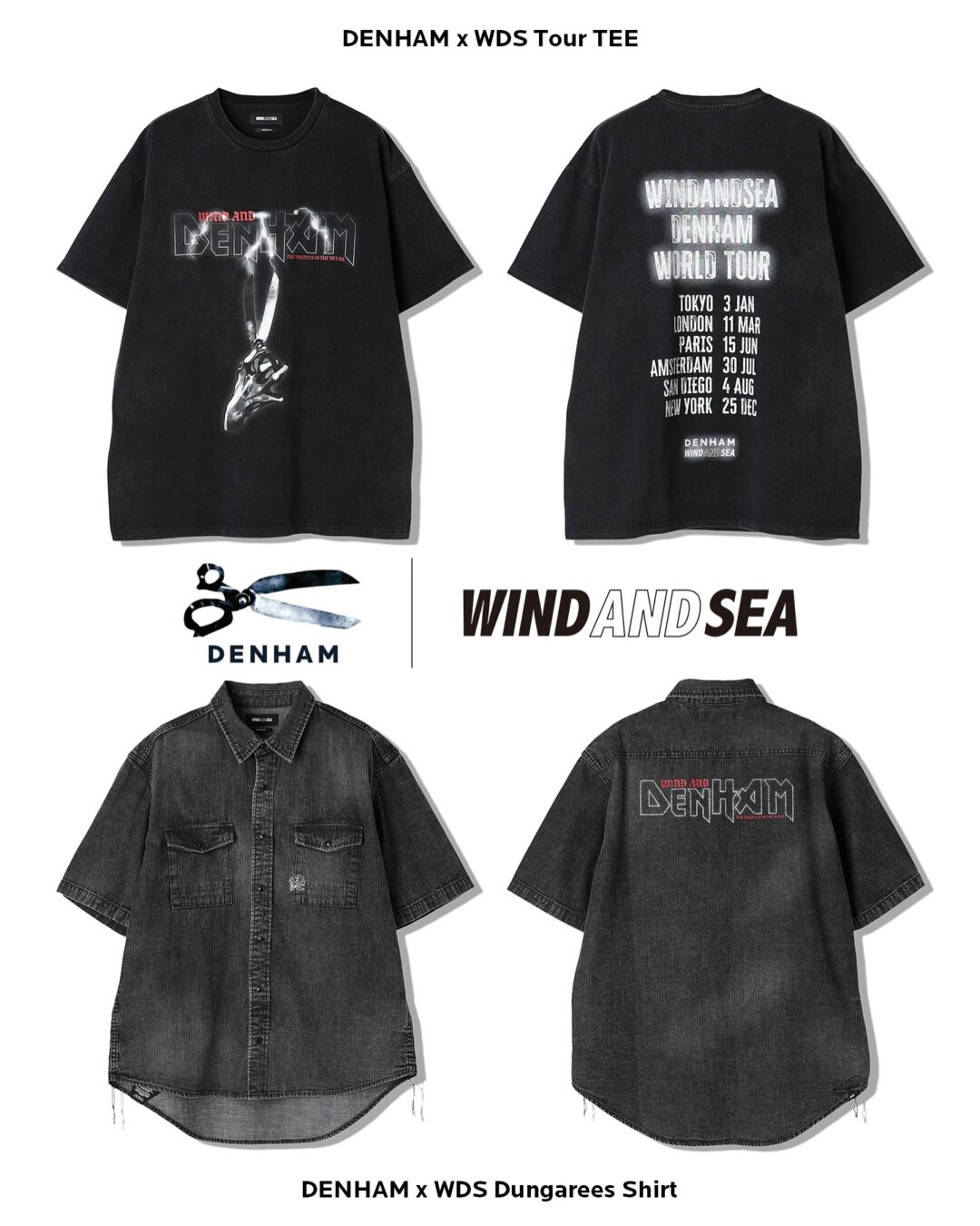 DENHAM × WIND AND SEA 2025 SS コラボが5/24 発売 (デンハム ウィンダンシー 2025年 春夏)