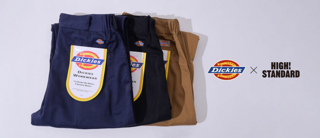 HIGH! STANDARD × Dickies 別注 874”をベースにした"TRIPLE NEEDLE"仕様のワークパンツが発売 (ハイスタンダード ディッキーズ)