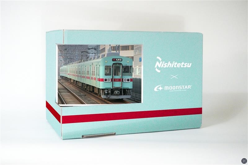 【500足限定】西鉄電車 × MOONSTAR アイスグリーン50周年企画 コラボスニーカーが予約販売 (Nishitetsu Train ムーンスター)
