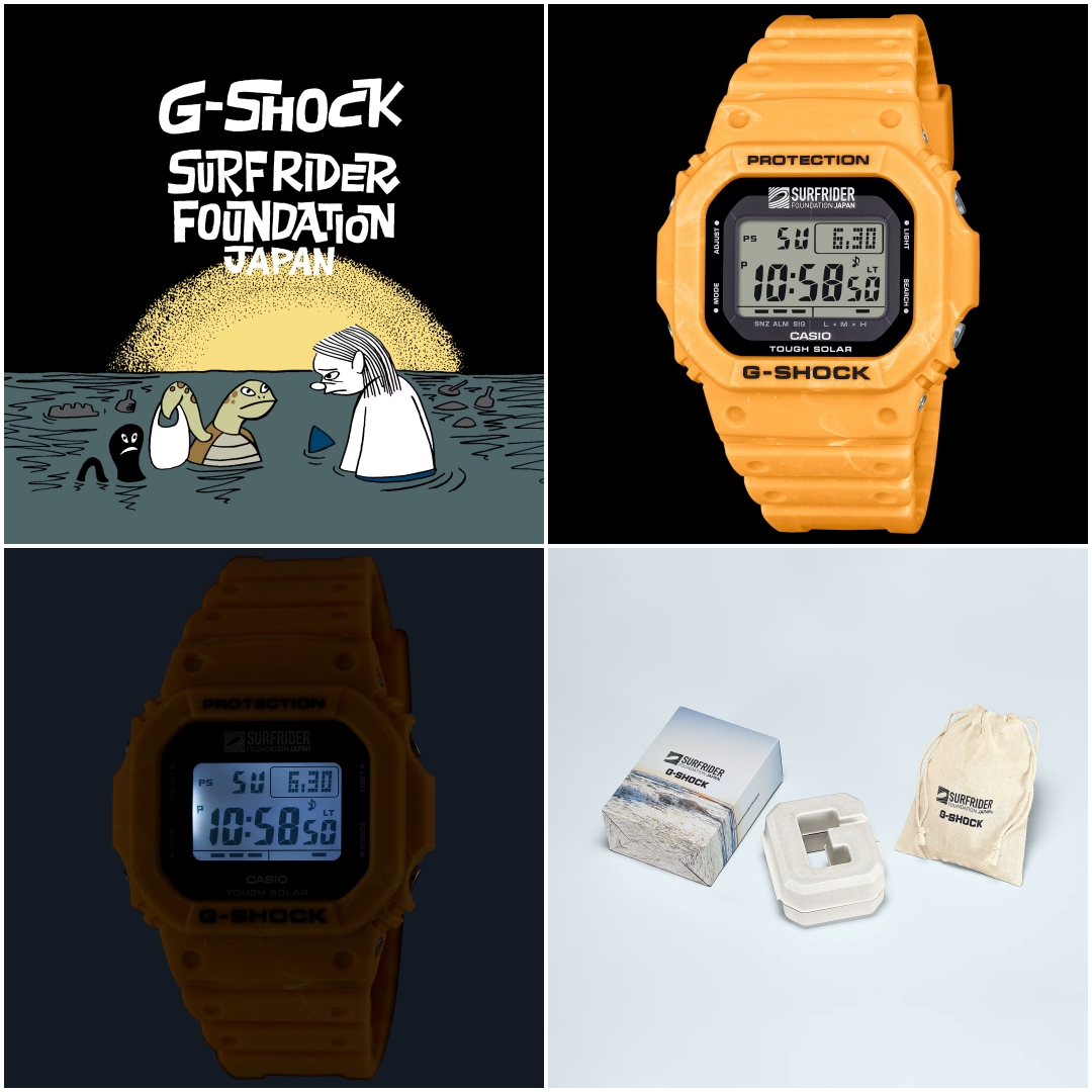 SURFRIDER FOUNDATION JAPAN × G-SHOCK “G-5600SFJ-9JR″が2025年 6月 発売 (サーフライダーファウンデーションジャパン Gショック ジーショック)