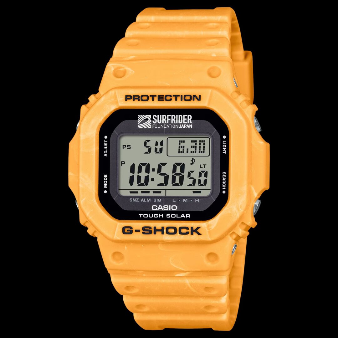 SURFRIDER FOUNDATION JAPAN × G-SHOCK “G-5600SFJ-9JR″が2025年 6月 発売 (サーフライダーファウンデーションジャパン Gショック ジーショック)