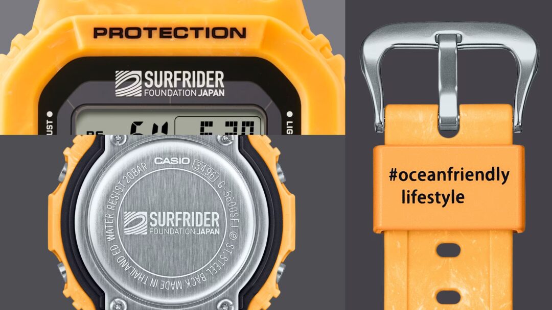 SURFRIDER FOUNDATION JAPAN × G-SHOCK “G-5600SFJ-9JR″が2025年 6月 発売 (サーフライダーファウンデーションジャパン Gショック ジーショック)
