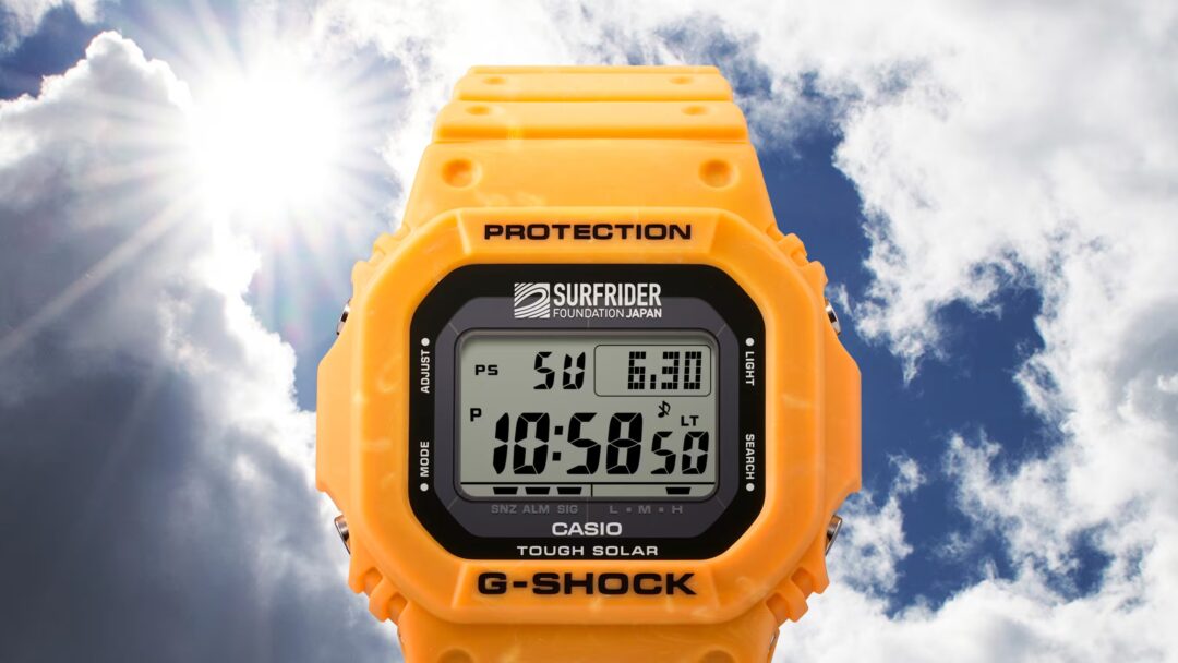SURFRIDER FOUNDATION JAPAN × G-SHOCK “G-5600SFJ-9JR″が2025年 6月 発売 (サーフライダーファウンデーションジャパン Gショック ジーショック)