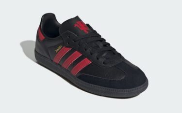 【2025年 発売予定】Manchester United × adidas Originals SAMBA “Black/Red” (マンチェスター・ユナイテッド アディダス オリジナルス サンバ) [JQ4036]
