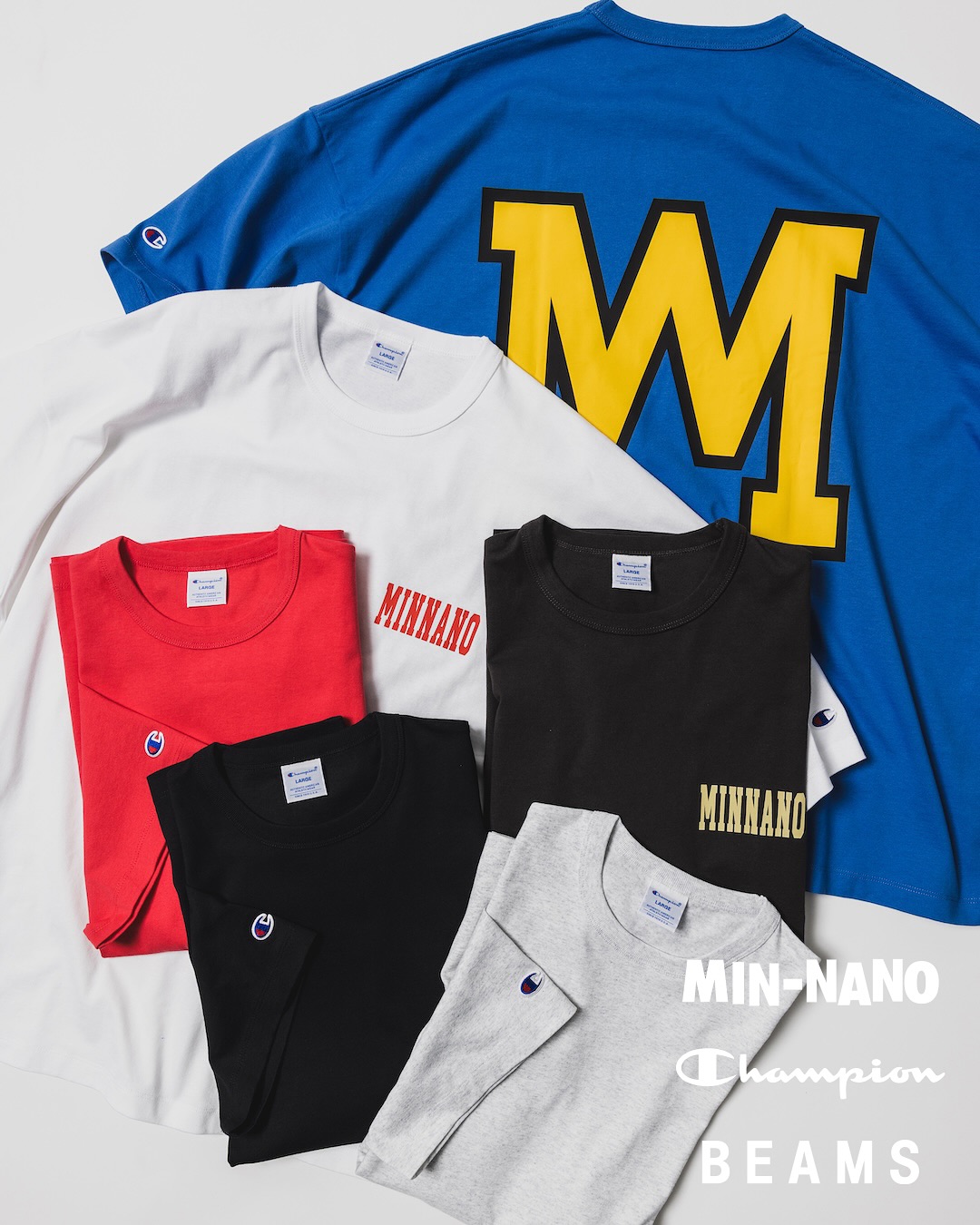 Champion x BEAMS by MIN-NANO 最新コラボが2025年 5/10 発売 (チャンピン ビームス バイ ミンナノ)