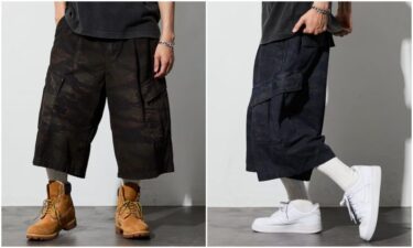 FREAK'S STORE "オーバーダイ カモ柄 バギーシルエット カーゴ スリークォーター ショートパンツ"が発売 (フリークスストア)