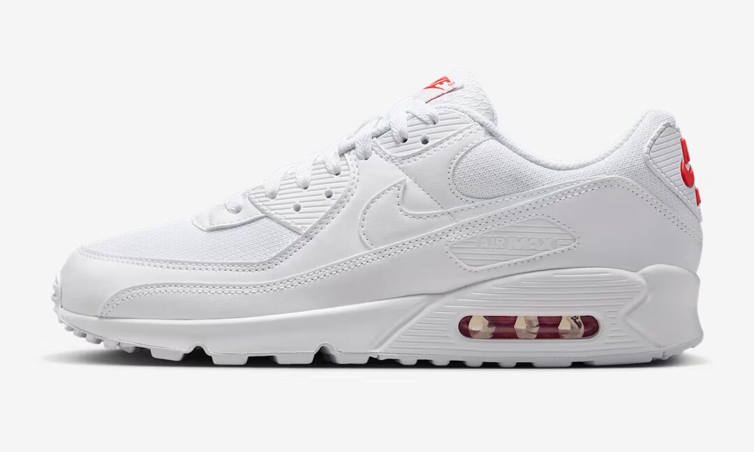 【2025年 6/30 発売】NIKE AIR MAX 90 “White/Light Crimson” (ナイキ エア マックス 90 “ホワイト/ライトクリムゾン”) [DM0029-118]