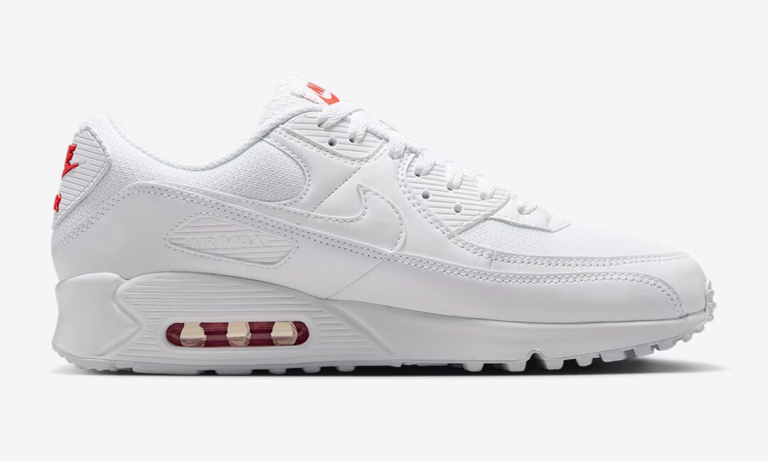 【2025年 6/30 発売】NIKE AIR MAX 90 “White/Light Crimson” (ナイキ エア マックス 90 “ホワイト/ライトクリムゾン”) [DM0029-118]
