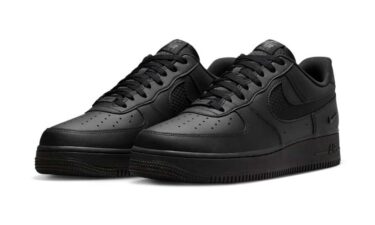 【2025年 発売予定】NIKE AIR FORCE 1 07 LOW “Nylon Swoosh/Triple Black” (ナイキ エア フォース 1 ロー “ナイロンスウッシュ/トリプルブラック”) [IH4452-001]